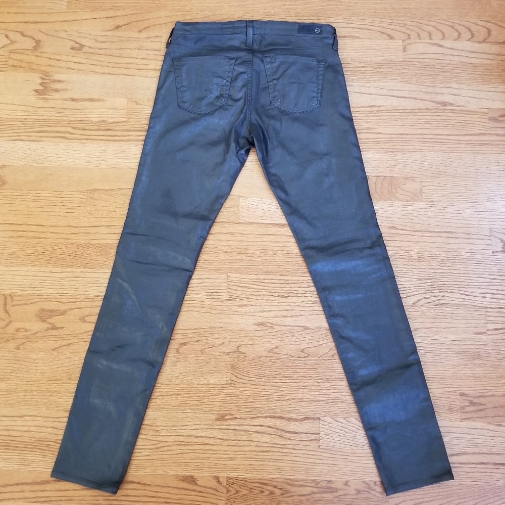 Adriano Goldschmied Metallic Gray The Legging Super Skinny Pants - Picture 3 of 9